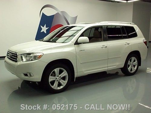 2008 toyota highlander ltd leather sunroof rear cam 39k texas direct auto