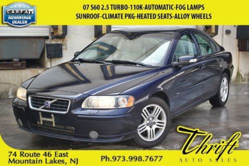 07 s60 2.5 turbo-110k-automatic-sunroof-climate pkg-heated seats-alloy wheels