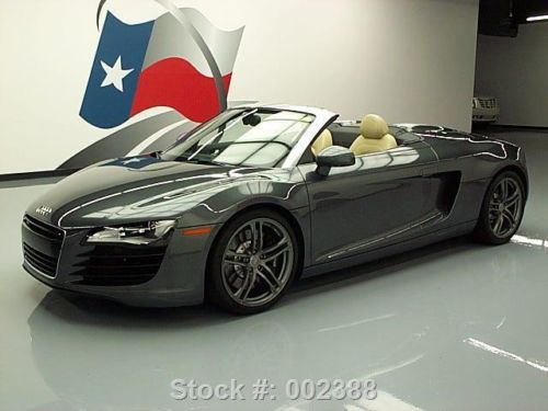 2012 audi r8 4.2 quattro spyder cabriolet awd nav 4k mi texas direct auto