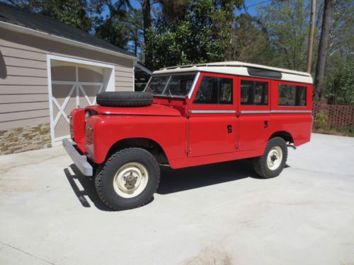 1967 land rover series 109 siia nada safari station wagon restored
