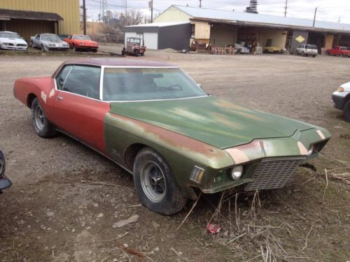 1971 71 buick riviera factory 455 auto project car runs drives bucket seat