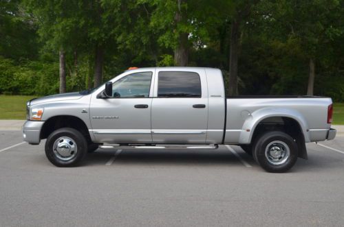 2006 dodge ram 3500 mega cab laramie 5.9l diesel loaded dvd,sunroof no accidents