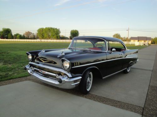1957 chevrolet sport coupe nut and bolt restoration hot-rod (all-new)  must see