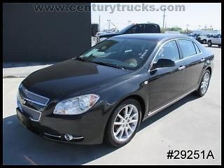 &#039;08 v6 black chevy malibu sedan ltz black heated leather sunroof - we finance!