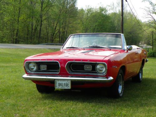 1967 plymouth barracuda convertible