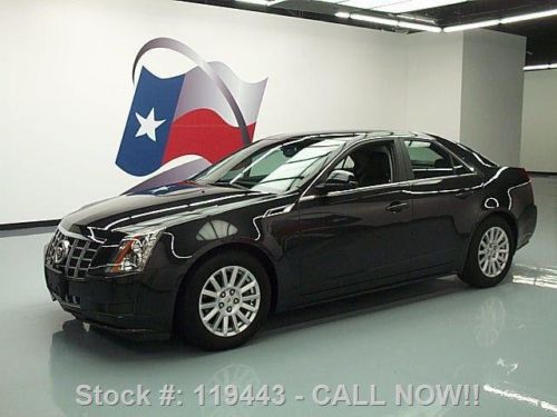 2012 cadillac cts 3.0 sedan auto leather blk on blk 13k texas direct auto