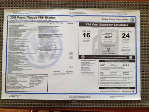2008 Passat Wagon VR6 4Motion, image 19
