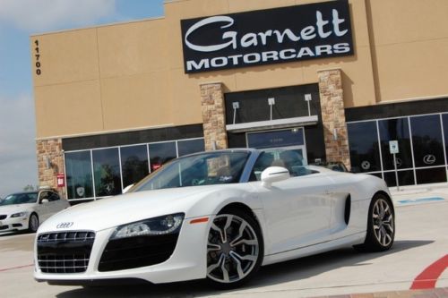 2011 audi r8 convertible*v10*rare white*best price*factory warranty*make offer*