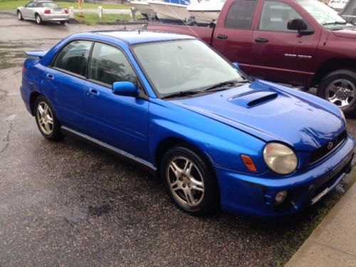 2002 subaru impreza wrx sedan 4-door 2.0l. needs work.