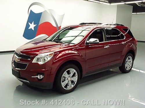 2010 chevy equinox ltz  sunroof htd leather nav dvd 1k texas direct auto