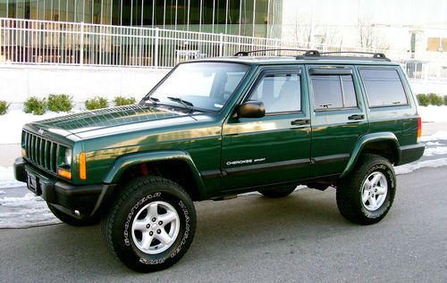 2001 jeep cherokee 4x4 sport  4.0 "" lifted  extra clean "service records"