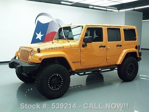 2013 jeep wrangler unltd rubicon 4x4 haqrd top auto 11k texas direct auto