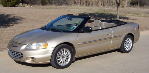 2001 chrysler sebring lx convertible with only 63,000 miles