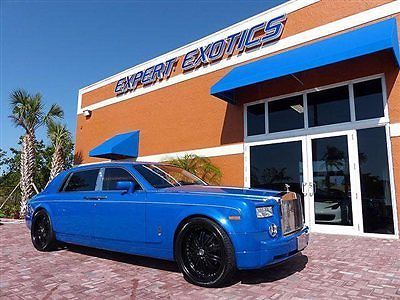 Bespoke 2007 phantom, 1 of 2 grey goose blue  ewb sedans, rear dvd, cooler, more