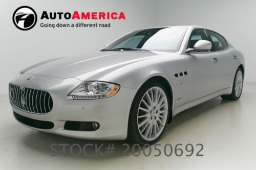 2010 maserati quattroporte s 9k low miles nav paddle shift htd leather