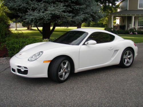 2008 white with red interior cayman - low miles