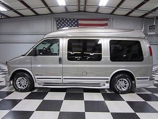 Van 1 owner low miles hightop ultimate series leather tv loaded rare chrome nice