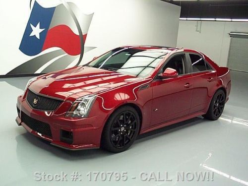 2009 cadillac cts-v sedan auto pano roof nav recaro 43k texas direct auto