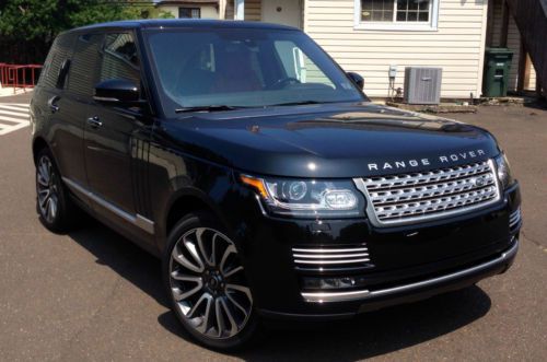 Land rover: range rover autobiography black on red 4wd executive seating nav dvd