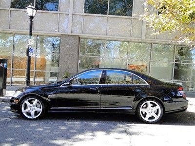 2009 mercedes benz s63 amg! p3 ! pano ! black/ black ! under warranty !