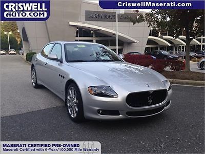 2011 maserati quattroporte silver certified cpo warranty nav loaded low miles