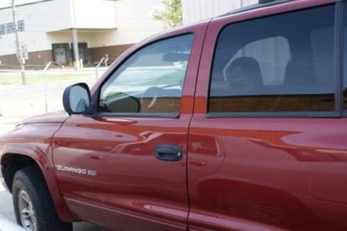 1999  dodge durango v8 magnum suv red black leather