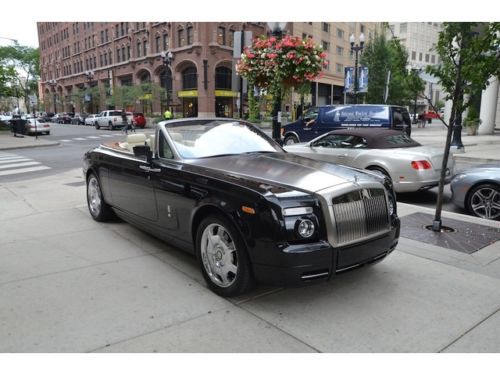 2008 rolls royce phantom drophead coupe.  diamond black with creme lt.