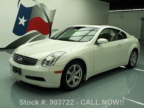 2007 infiniti g35 coupe premium leather sunroof nav 50k texas direct auto