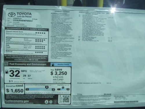 2014 Toyota Corolla S Plus, US $23,304.00, image 10