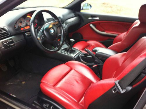 2004 bmw m3 convertible, manual 6 speed, navigation nav, imola red leather inter