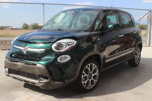 2014 fiat 500l trekking damaged repairable salvage fixable must see! low miles!