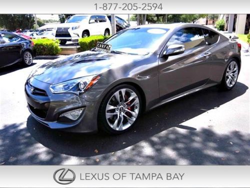 Hyundai genesis 31k mi v6 348hp navi rear cam rwd clean carfax loaded fast