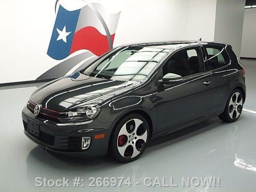 2012 volkswagen gti turbocharged 6-spd heated seats 23k texas direct auto