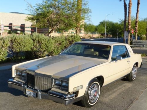 1985 cadillac eldorado with only 71k. miles cold a/c runs good &gt;no reserve&lt;