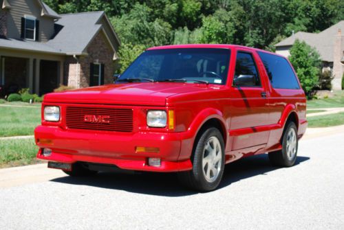 1993 gmc typhoon ~ immaculate 100% original 2 owner low mile rare red syclone