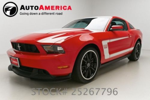 2012 ford mustang boss 302 4k low miles recaro seats black wheels one 1 owner