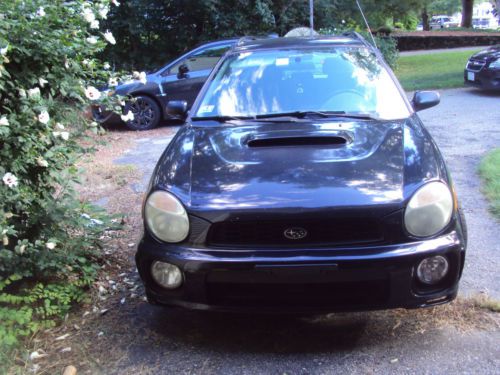 2002 subaru wrx wagon black - for rebuild or parts - one owner - many new parts