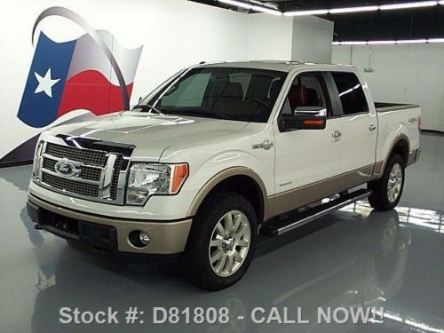 2012 ford f-150 king ranch crew ecoboost 4x4 nav 3k mi texas direct auto