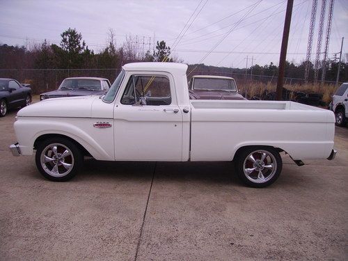 1966 ford f-100 twin i beam custom cab solid truck great driver no rust issues