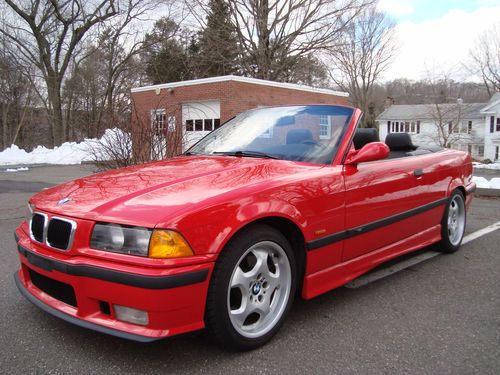 Bmw m3 -- 1999, convertible, red w/black leather interior. very nice condition.