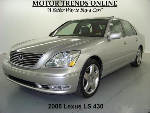 Navigation rearcam sunroof htd ac seats bluetooth 2005 lexus ls430 61k