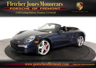 2012 blue 911 s, low miles, sport chrono, pdk, premium package plus, park assist