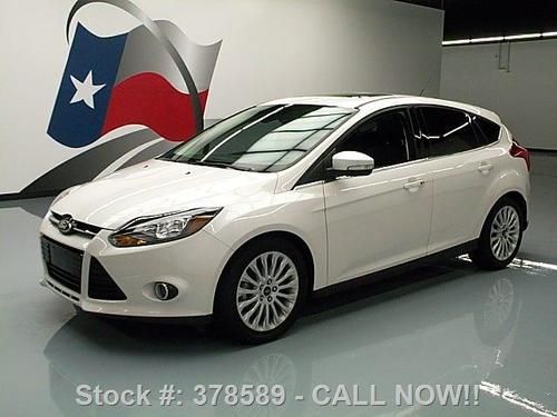 2012 ford focus titanium leather sunroof navigation 19k texas direct auto