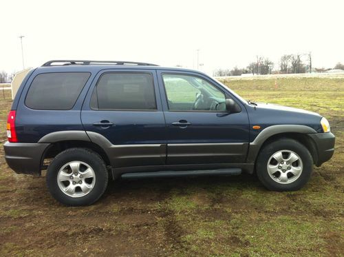 2004 (ford escape twin) mazda tribute es htd leather roof 4x4 v-6 dark blue gray