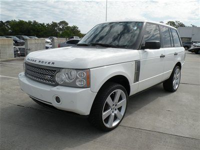 2006 range rover supercharged white/black  dvd/nav/camera *export ok *florida