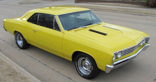 1967 chevelle malibu frame off rotisserie restoration 350ci dual carbs 4-speed