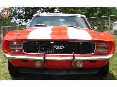 1969 69 Chevrolet Chevy Camaro RS Convertible NEW ZZ4 350 Automatic Orange A/C, image 4