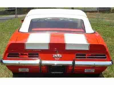 1969 69 Chevrolet Chevy Camaro RS Convertible NEW ZZ4 350 Automatic Orange A/C, image 5