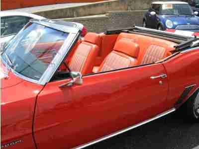 1969 69 Chevrolet Chevy Camaro RS Convertible NEW ZZ4 350 Automatic Orange A/C, image 16