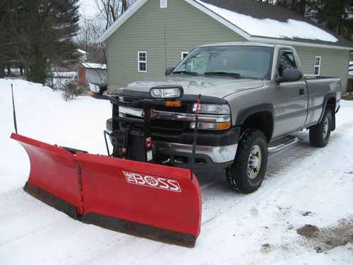 2002 chevy 2500hd 4x4 8.1 allison boss v plow